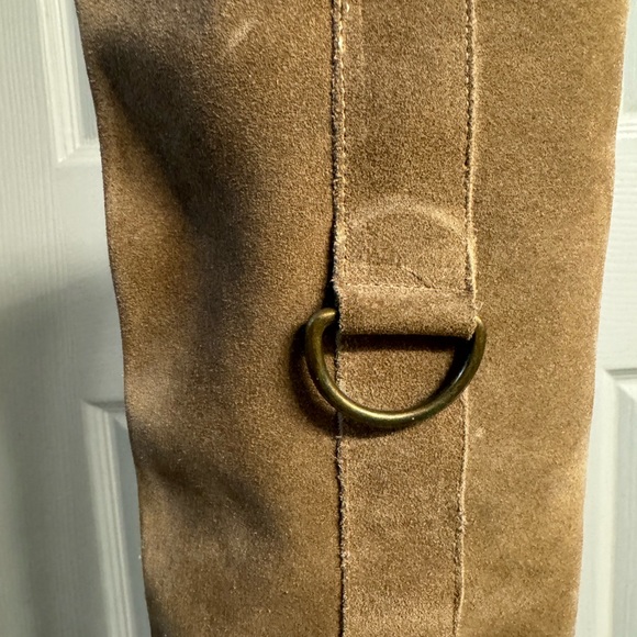 Fornarina taupe genuine suede boots 2000s vintage size 39 slouch style - Picture 9 of 16